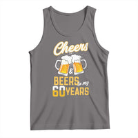 60th Birthday Party Gift Tank Top Cheers Beers To My 60 Years