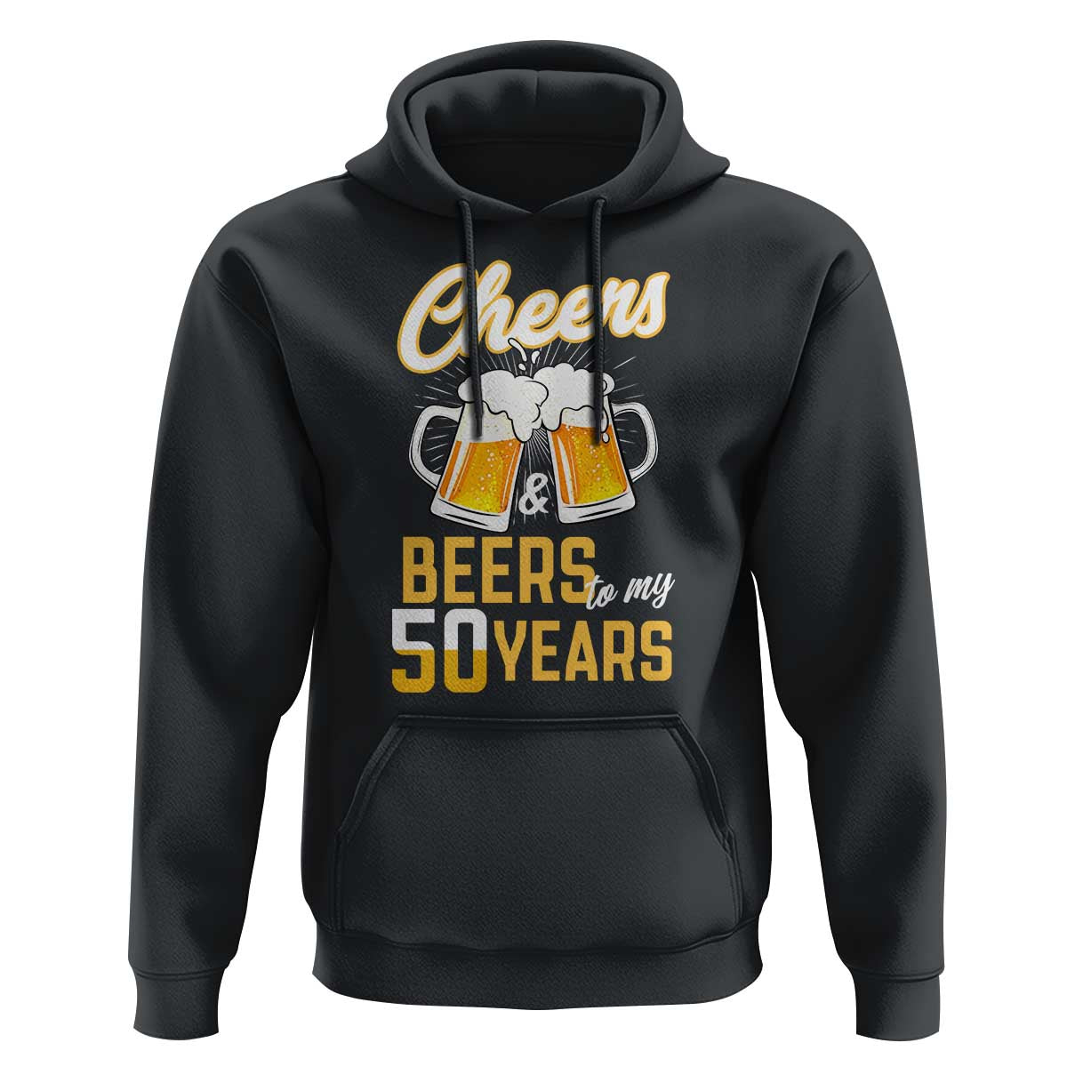 50th Birthday Party Gift Hoodie Cheers Beers To My 50 Years