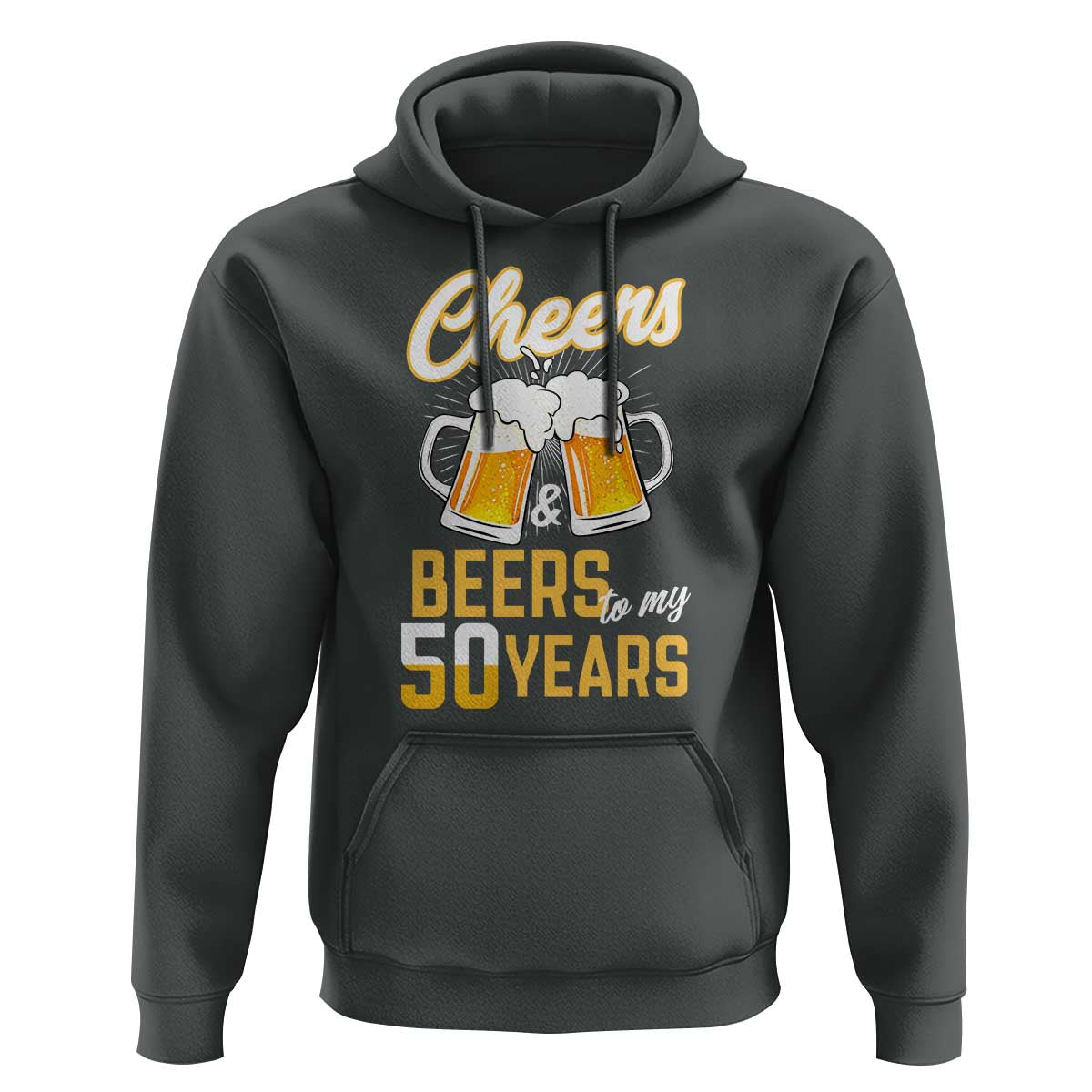 50th Birthday Party Gift Hoodie Cheers Beers To My 50 Years