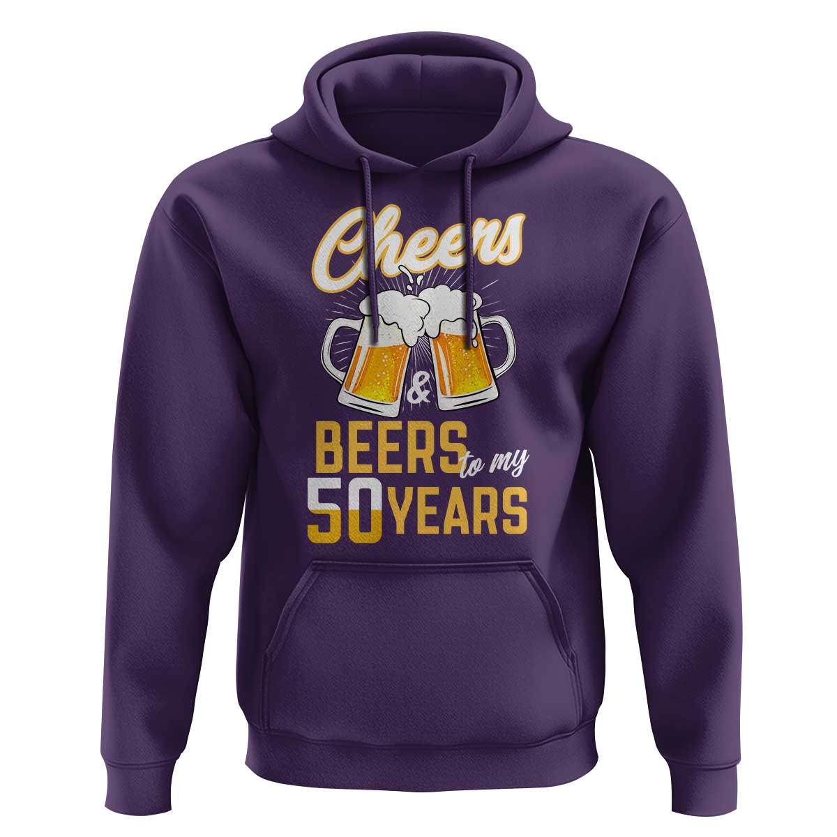 50th Birthday Party Gift Hoodie Cheers Beers To My 50 Years