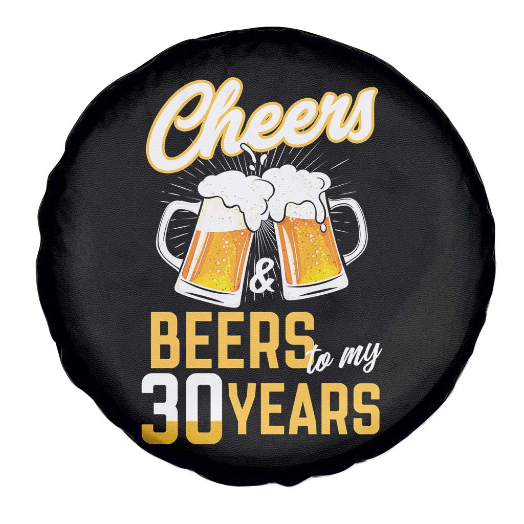30th Birthday Party Gift Spare Tire Cover Cheers Beers To My 30 Years