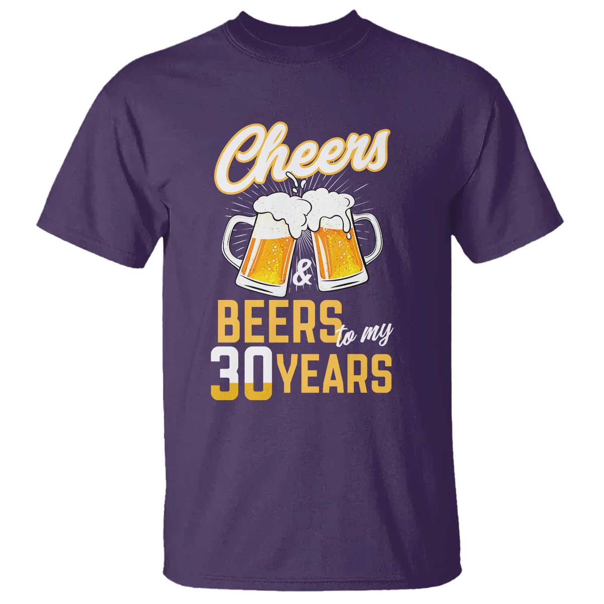 30th Birthday Party Gift T Shirt Cheers Beers To My 30 Years