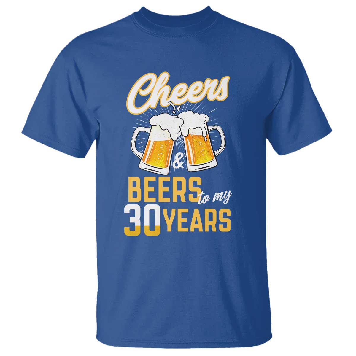 30th Birthday Party Gift T Shirt Cheers Beers To My 30 Years