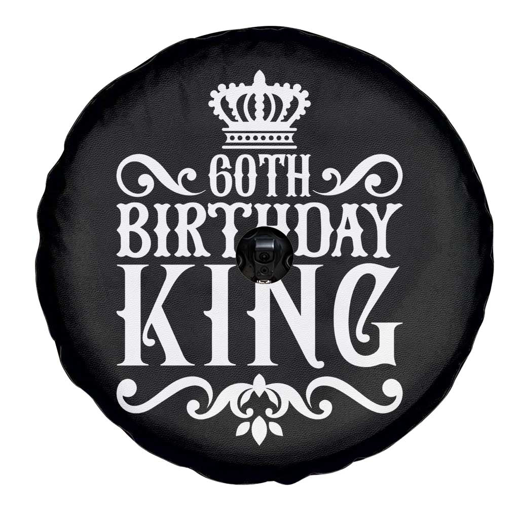 60th Birthday King Royal Crown Graphic For Men Spare Tire Cover