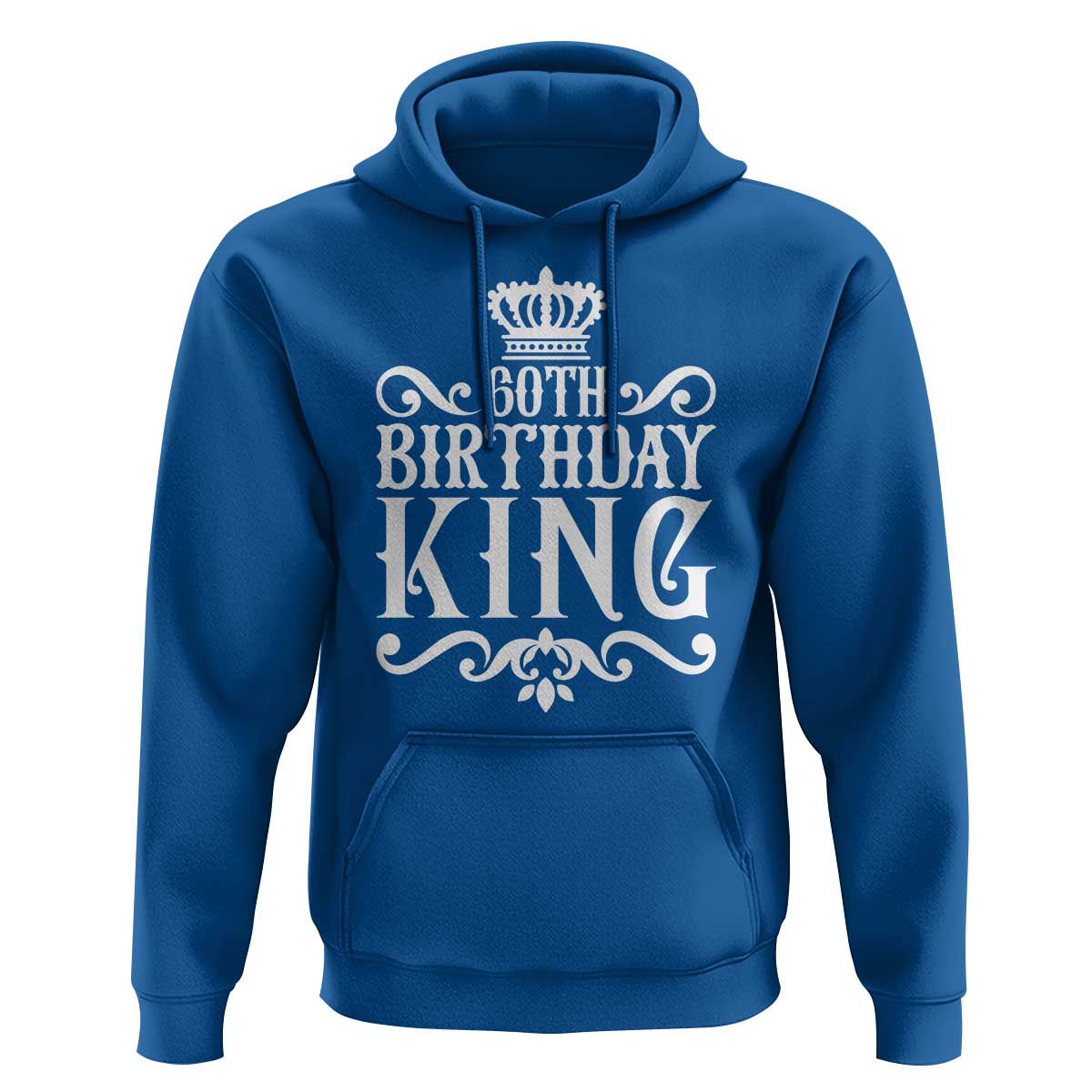 60th Birthday King Royal Crown Graphic For Men Hoodie