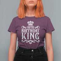60th Birthday King Royal Crown Graphic For Men T Shirt For Women