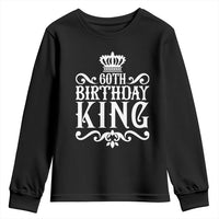 60th Birthday King Royal Crown Graphic For Men Youth Sweatshirt