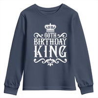 60th Birthday King Royal Crown Graphic For Men Youth Sweatshirt