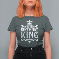 50th Birthday King Royal Crown Graphic For Men T Shirt For Women