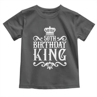 50th Birthday King Royal Crown Graphic For Men Toddler T Shirt