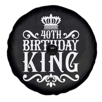 40th Birthday King Royal Crown Graphic For Men Spare Tire Cover