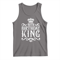 40th Birthday King Royal Crown Graphic For Men Tank Top