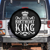 30th Birthday King Spare Tire Cover Royal Crown Graphic For Men
