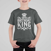 30th Birthday King T Shirt For Kid Royal Crown Graphic For Men