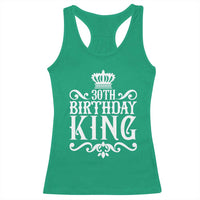 30th Birthday King Racerback Tank Top Royal Crown Graphic For Men