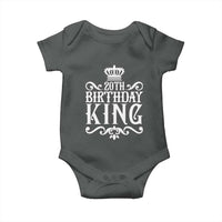 20th Birthday King Crown Gift For Men Baby Onesie