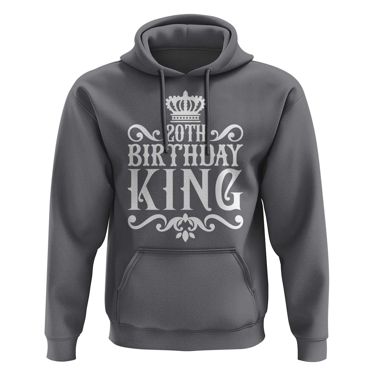 20th Birthday King Crown Gift For Men Hoodie