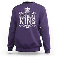 20th Birthday King Crown Gift For Men Sweatshirt