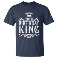 20th Birthday King Crown Gift For Men T Shirt