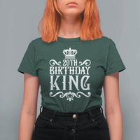 20th Birthday King Crown Gift For Men T Shirt For Women
