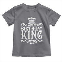 20th Birthday King Crown Gift For Men Toddler T Shirt