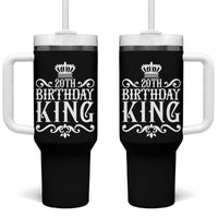 20th Birthday King Crown Gift For Men Tumbler With Handle