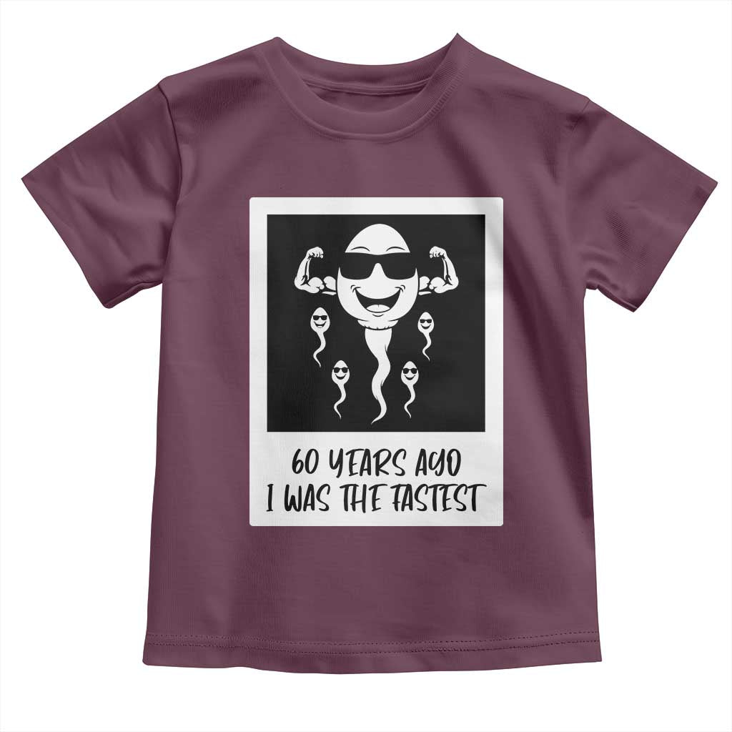 60 Years Ago I Was The Fastest Toddler T Shirt Funny 60th Birthday Celebration