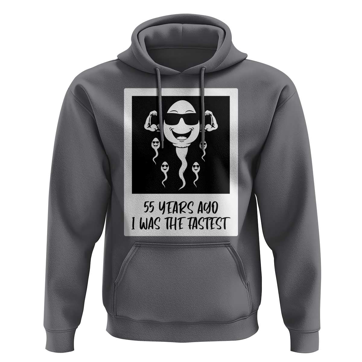 55 Years Ago I Was The Fastest Hoodie Funny 55th Birthday Milestone Graphic