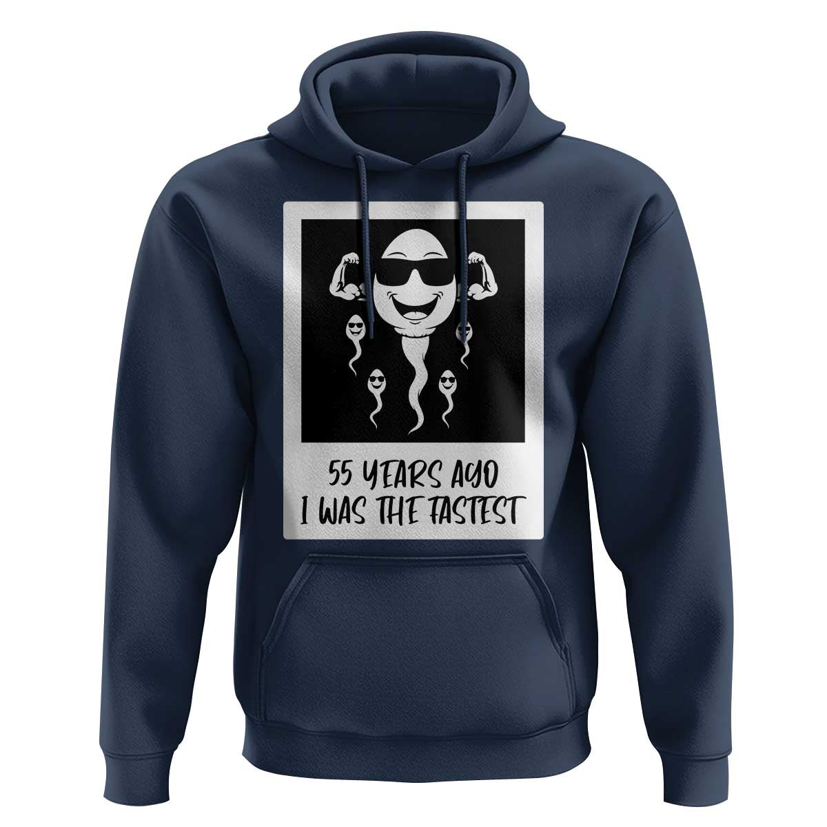 55 Years Ago I Was The Fastest Hoodie Funny 55th Birthday Milestone Graphic