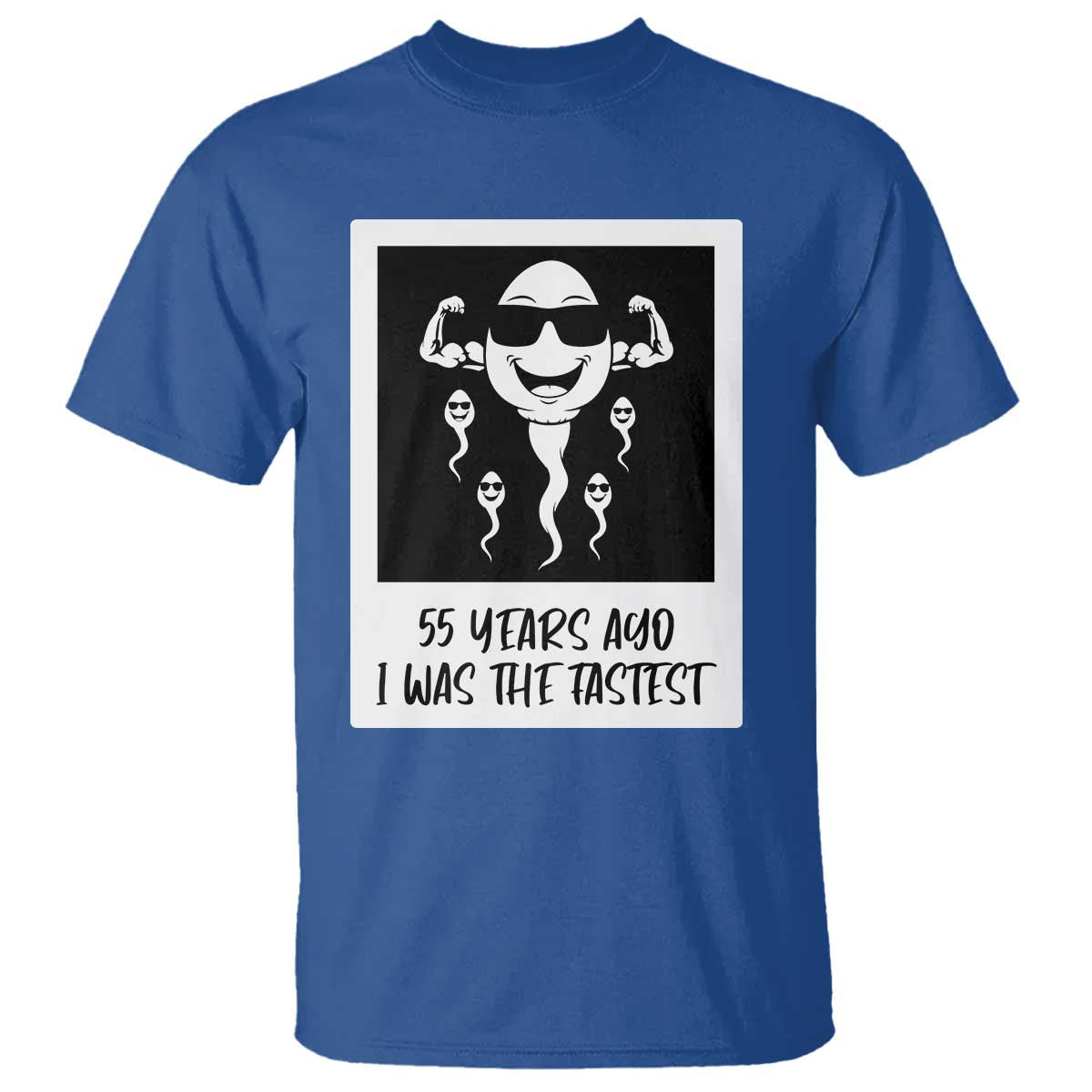 55 Years Ago I Was The Fastest T Shirt Funny 55th Birthday Milestone Graphic