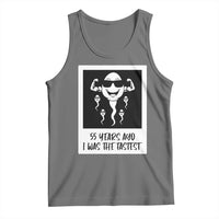 55 Years Ago I Was The Fastest Tank Top Funny 55th Birthday Milestone Graphic