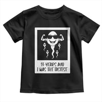 55 Years Ago I Was The Fastest Toddler T Shirt Funny 55th Birthday Milestone Graphic
