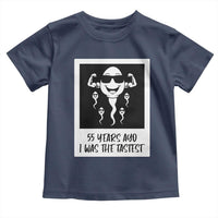 55 Years Ago I Was The Fastest Toddler T Shirt Funny 55th Birthday Milestone Graphic