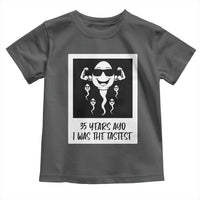 35 Years Ago I Was The Fastest Toddler T Shirt Hilarious 35th Birthday Party Graphic