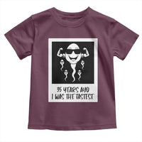 35 Years Ago I Was The Fastest Toddler T Shirt Hilarious 35th Birthday Party Graphic