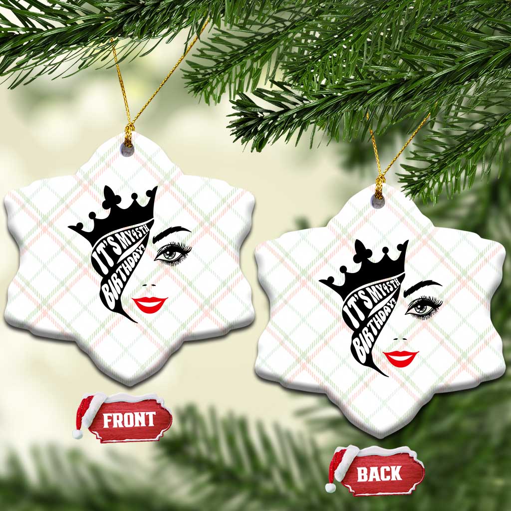Its My 45th Birthday Ceramic Ornament Birthday Queen Crown Gift For Women