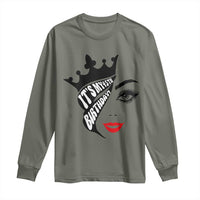 Its My 45th Birthday Long Sleeve Shirt Birthday Queen Crown Gift For Women