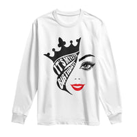 Its My 45th Birthday Long Sleeve Shirt Birthday Queen Crown Gift For Women
