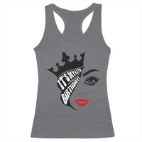 Its My 45th Birthday Racerback Tank Top Birthday Queen Crown Gift For Women