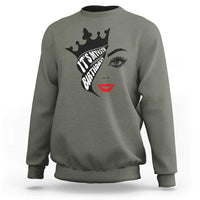 Its My 45th Birthday Sweatshirt Birthday Queen Crown Gift For Women