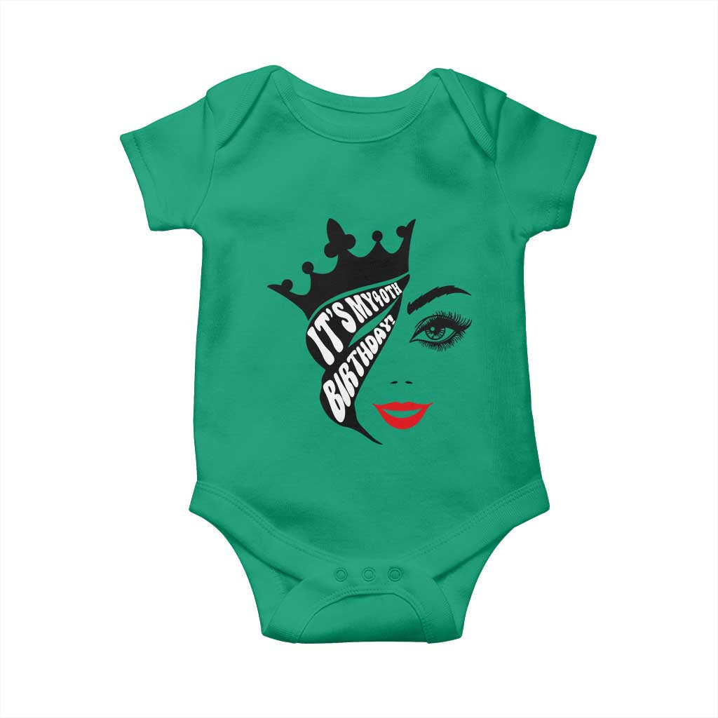 Its My 40th Birthday Baby Onesie Birthday Queen Crown Gift For Women
