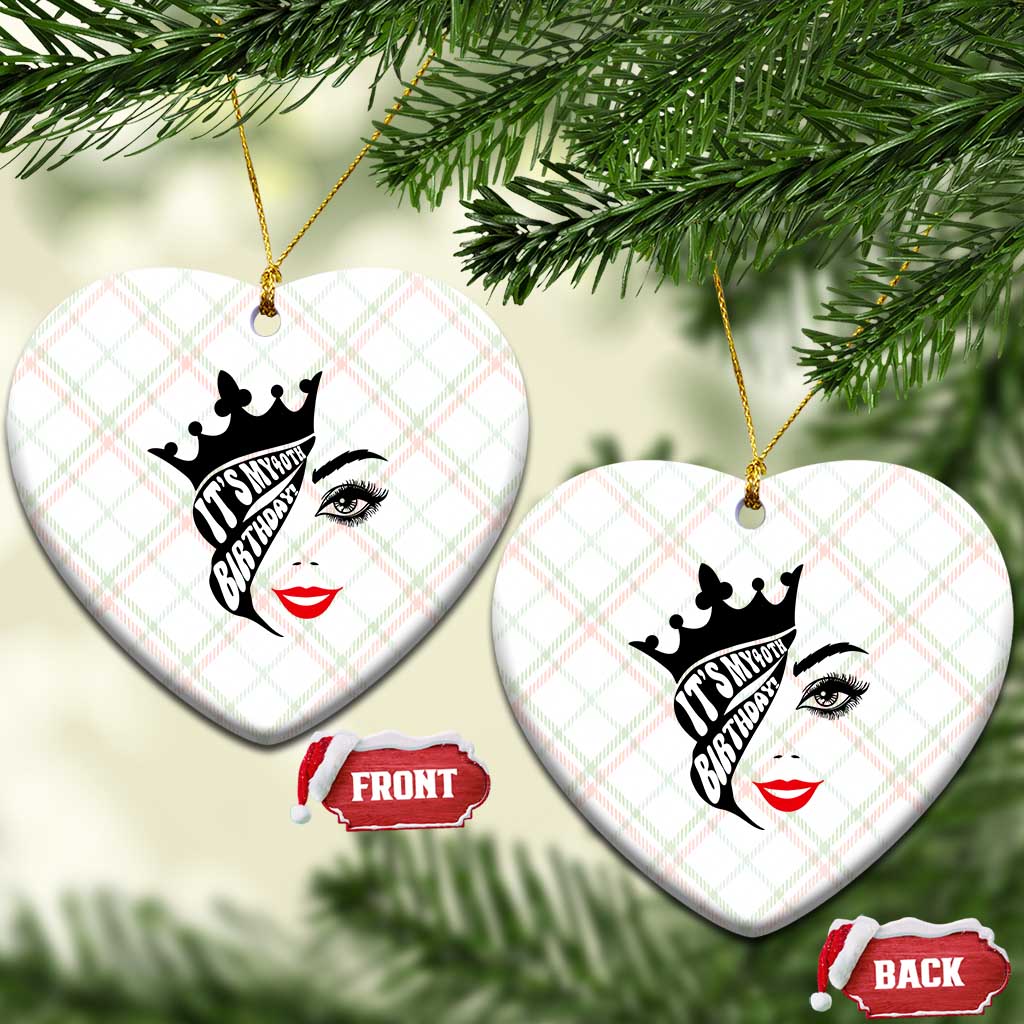 Its My 40th Birthday Ceramic Ornament Birthday Queen Crown Gift For Women