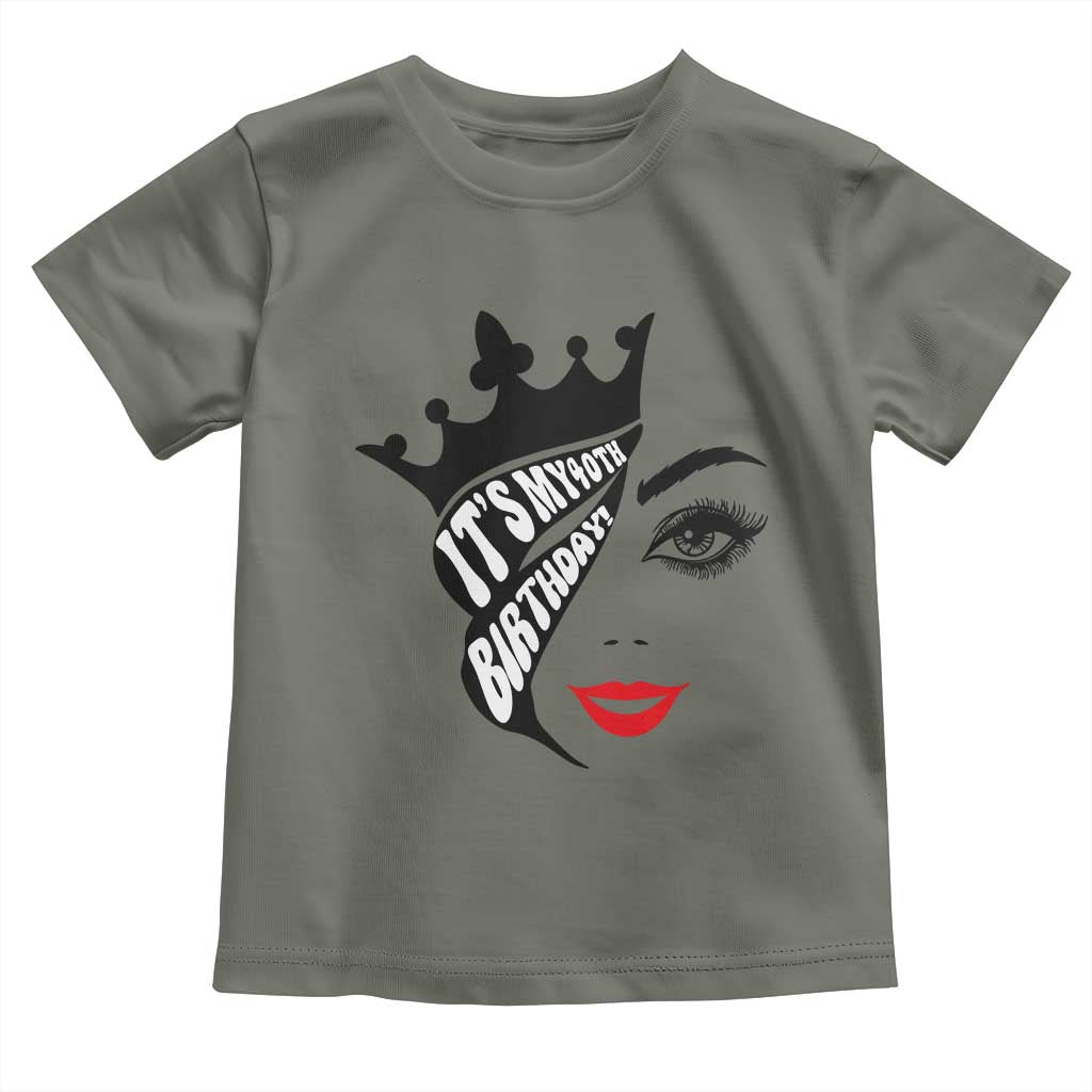 Its My 40th Birthday Toddler T Shirt Birthday Queen Crown Gift For Women