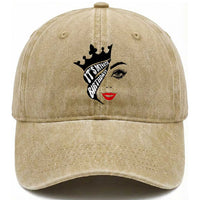 Its My 40th Birthday Washed Cotton Baseball Cap Birthday Queen Crown Gift For Women