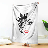Its My 35th Birthday Throw Blanket Birthday Queen Crown Gift For Women