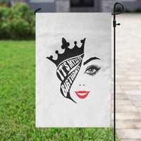 Its My 35th Birthday Garden Flag Birthday Queen Crown Gift For Women