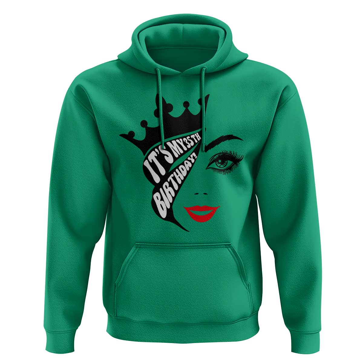 Its My 35th Birthday Hoodie Birthday Queen Crown Gift For Women
