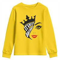 Its My 35th Birthday Youth Sweatshirt Birthday Queen Crown Gift For Women