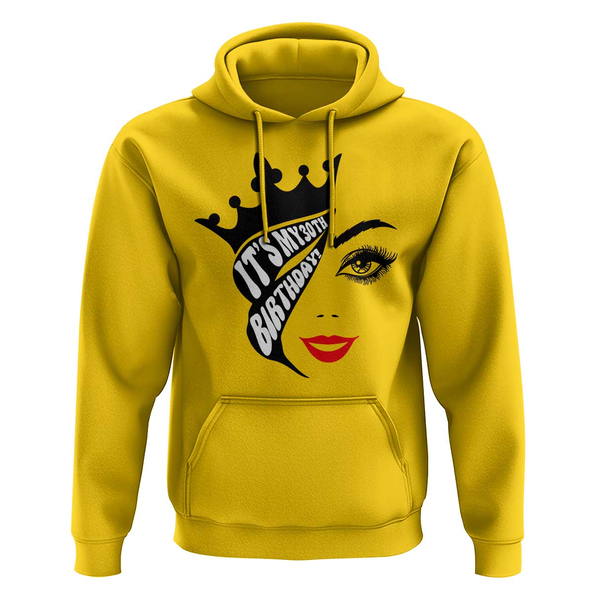 Its My 30th Birthday Hoodie Birthday Queen Crown Gift For Women
