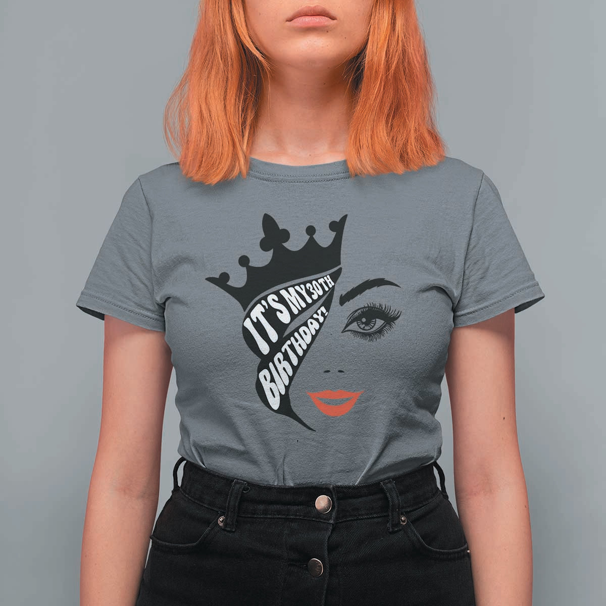 Its My 30th Birthday T Shirt For Women Birthday Queen Crown Gift For Women